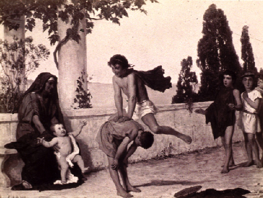 Le Saute-Mouton selon Albert Anker