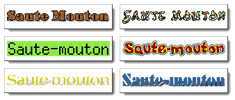 Logos crs sur Flamingtext