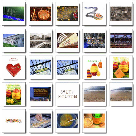 Planche contact de la la galerie Montages