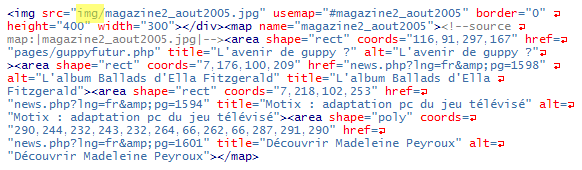 Exemple de code obtenu