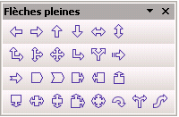 Les flèches pleines