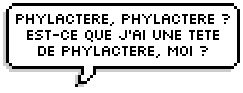 Exemple de phylactère